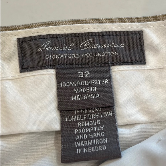 Daniel Cremieux Signature Collection Cream & Tan Dress Shorts. Sz. 32 Polyester - Picture 3 of 10